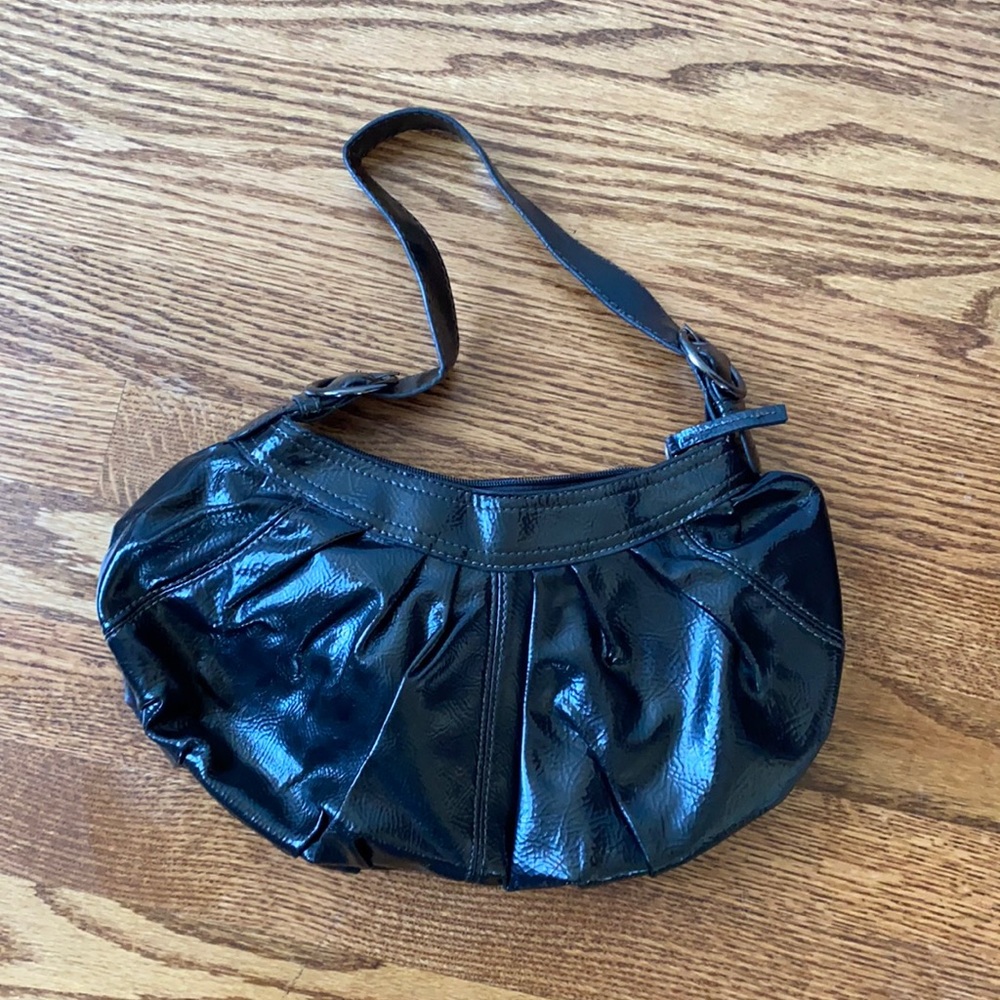 The Many Moods of Poppie Jones Black Faux Leather Bag
